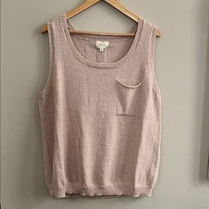 Perch by Blu Pepper knit tank in peach size 2X
